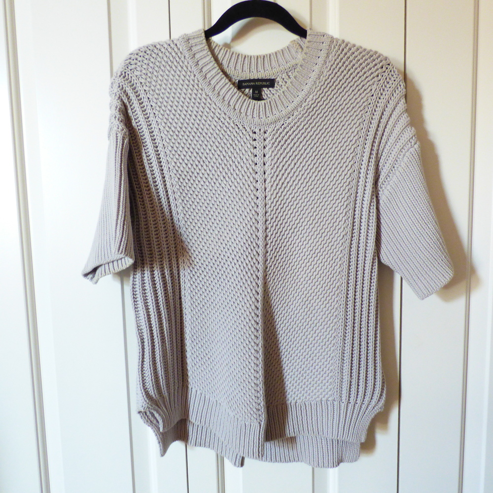 Banana Republic Thick Knit Sweater in Gray